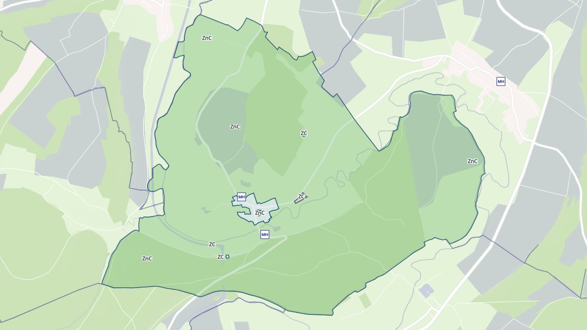 Aperçu cartographique de Saint-Aignan, centré sur la commune