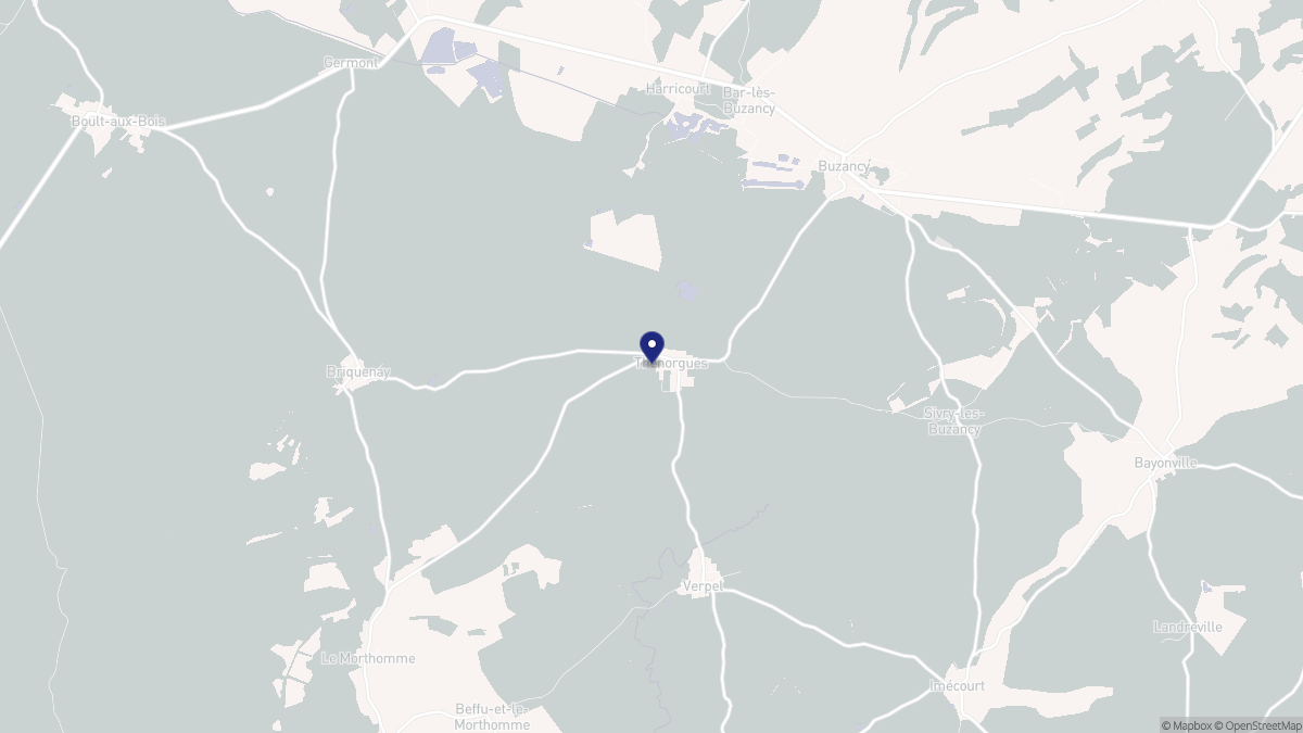 Aperçu cartographique de Thénorgues, centré sur la commune