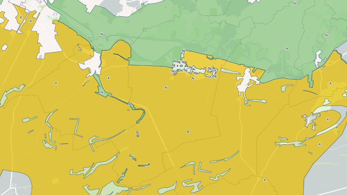 Aperçu cartographique de Thugny-Trugny, centré sur la commune