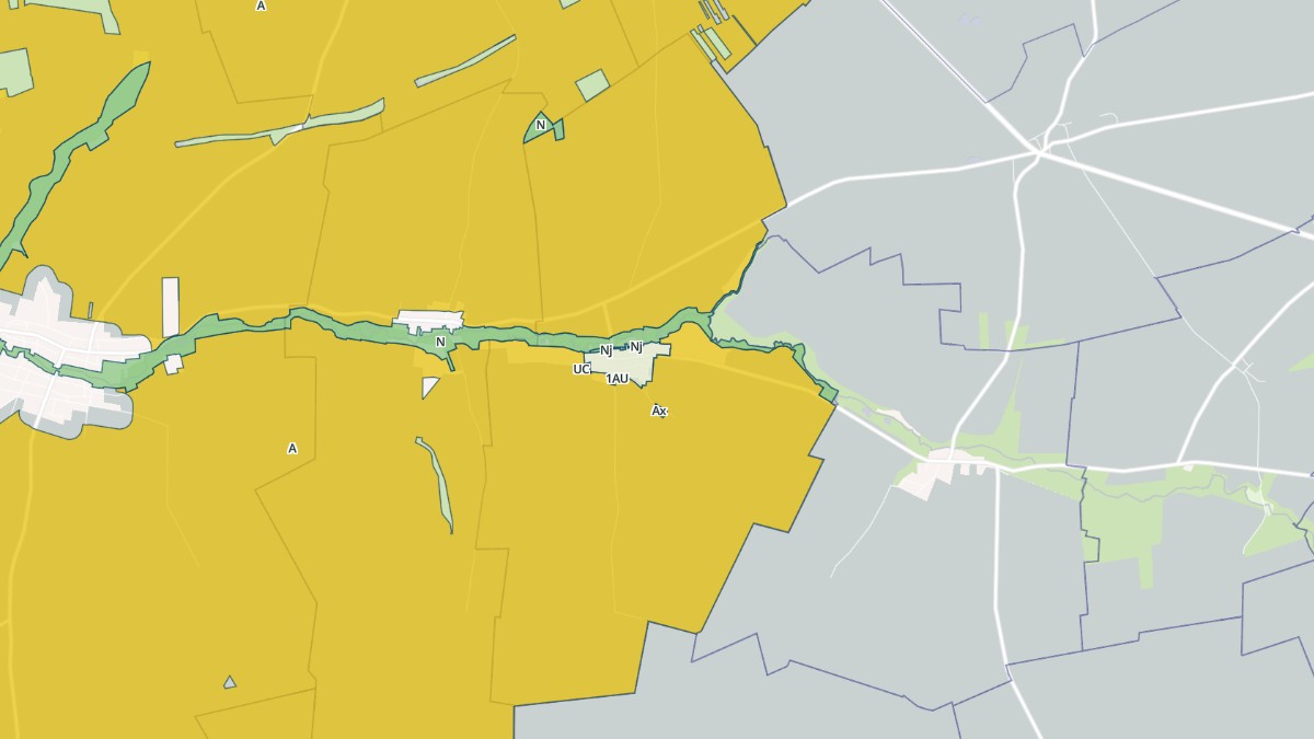 Aperçu cartographique de Ville-sur-Retourne, centré sur la commune