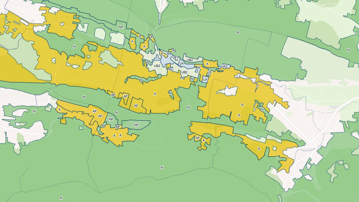 Aperçu cartographique de L'Aiguillon, centré sur la commune