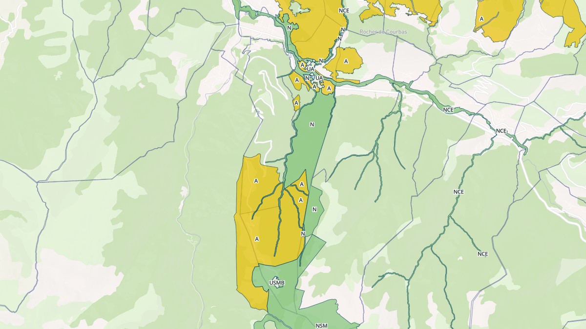 Aperçu cartographique de Albiès, centré sur la commune