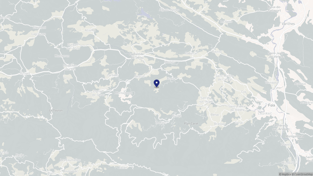 Aperçu cartographique de Alzen, centré sur la commune