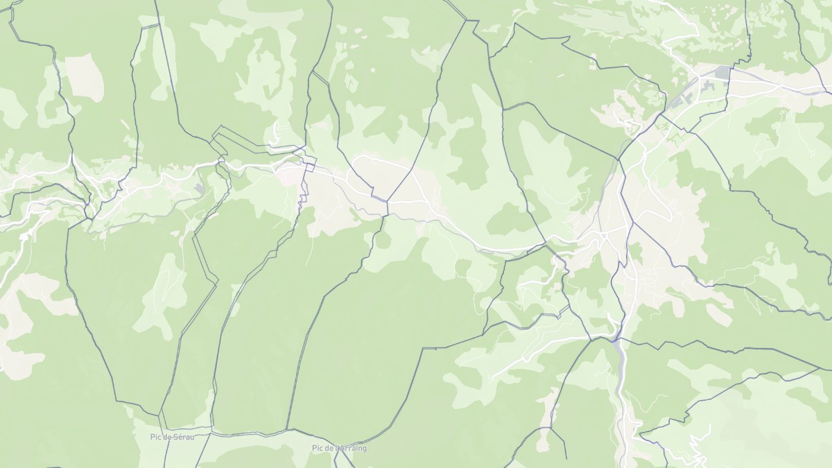 Aperçu cartographique de Argein, centré sur la commune