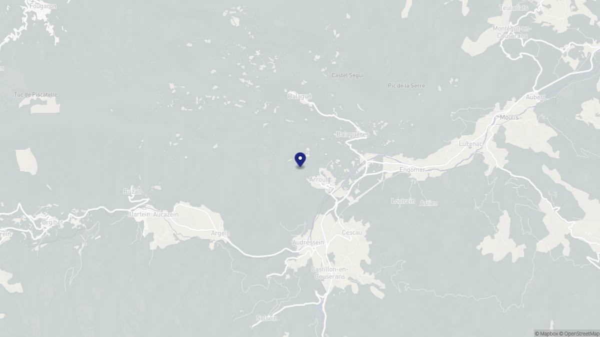 Aperçu cartographique de Arrout, centré sur la commune