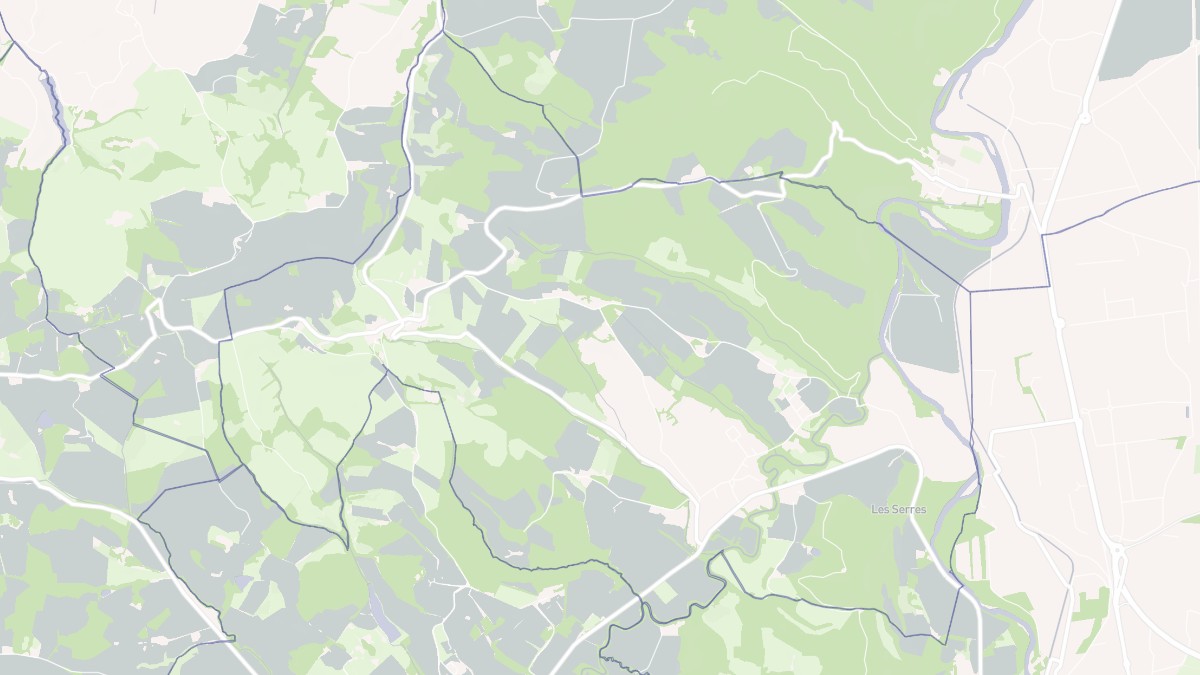 Aperçu cartographique de Bézac, centré sur la commune