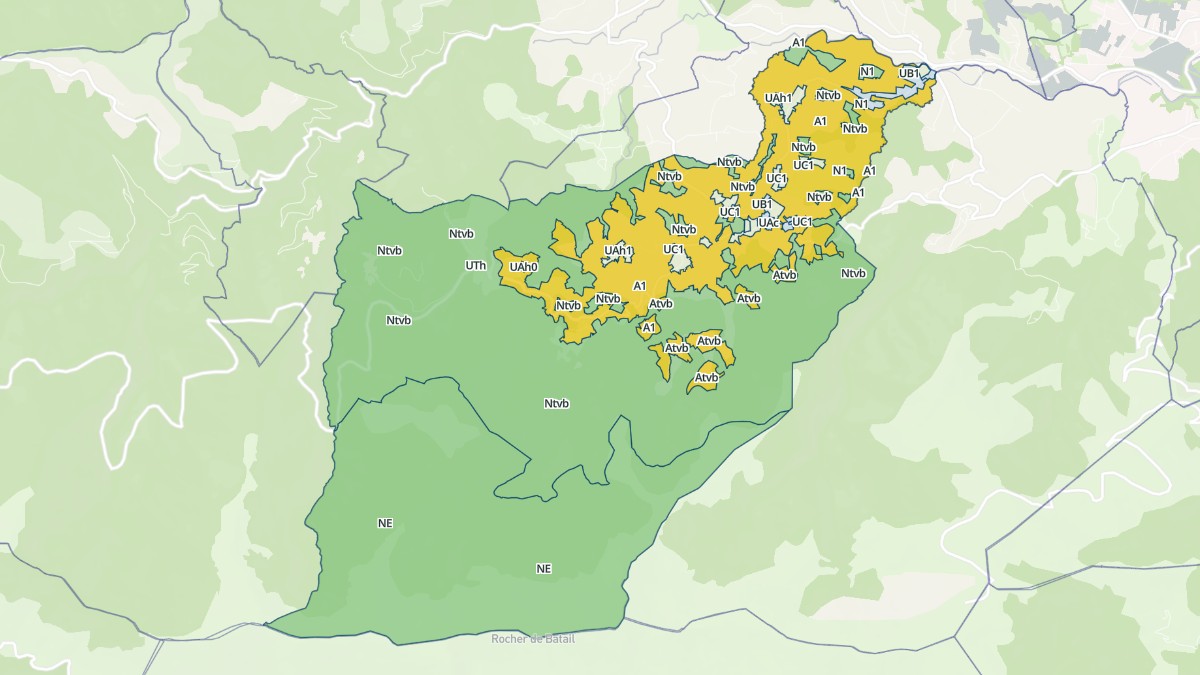 Aperçu cartographique de Brassac, centré sur la commune