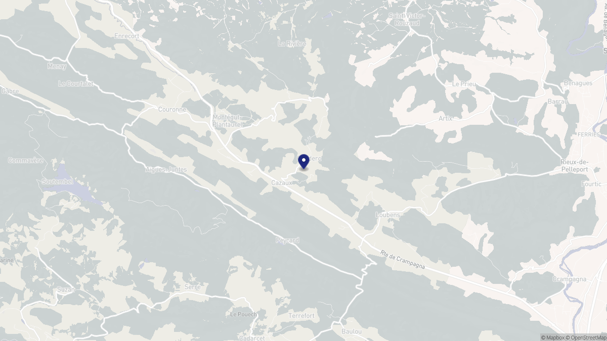 Aperçu cartographique de Cazaux, centré sur la commune