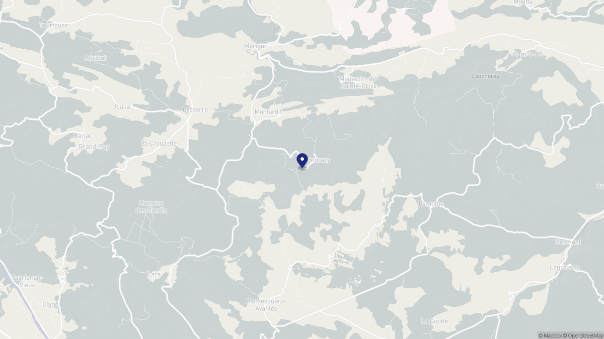 Aperçu cartographique de Contrazy, centré sur la commune