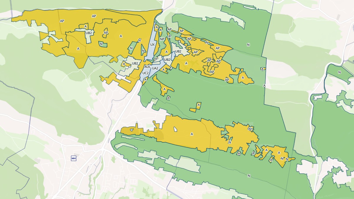 Aperçu cartographique de Dreuilhe, centré sur la commune