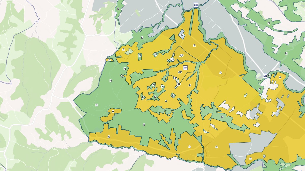 Aperçu cartographique de Fornex, centré sur la commune