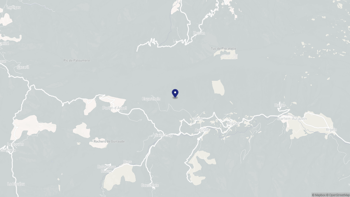Aperçu cartographique de Galey, centré sur la commune