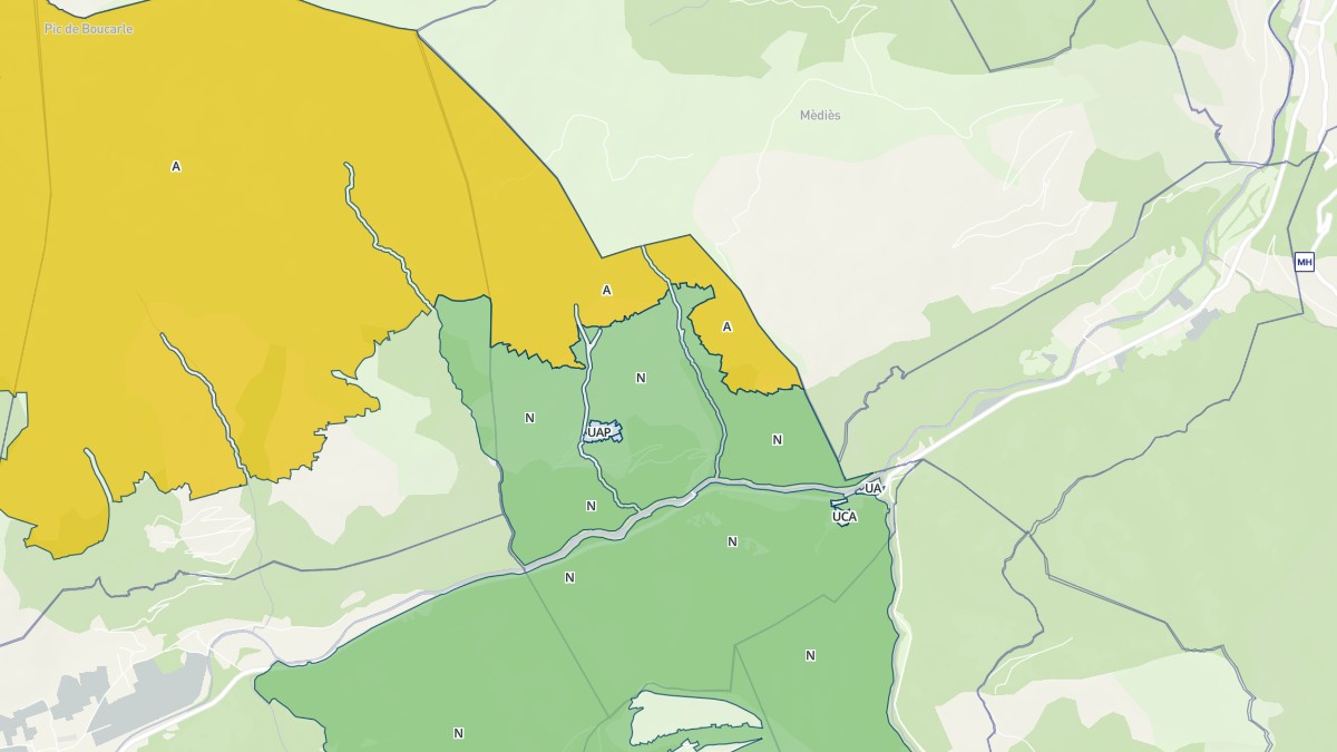 Aperçu cartographique de Illier-et-Laramade, centré sur la commune