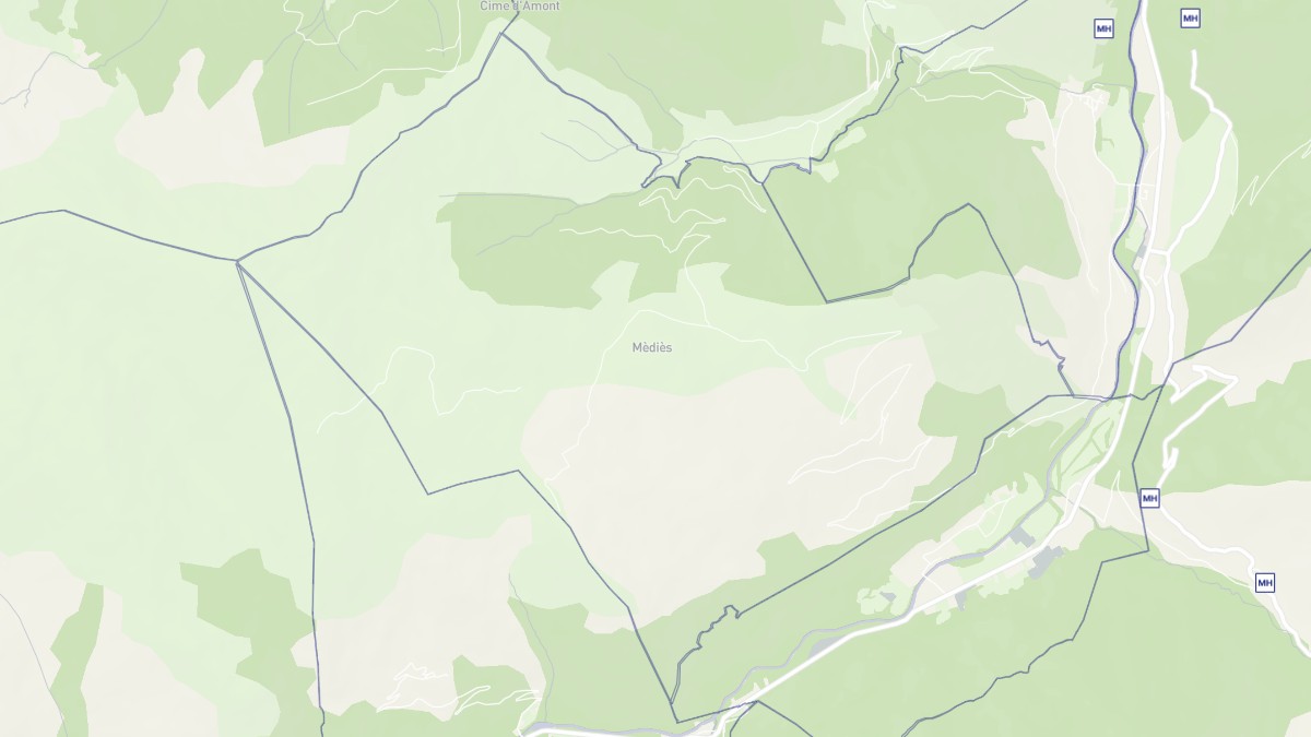 Aperçu cartographique de Lapège, centré sur la commune