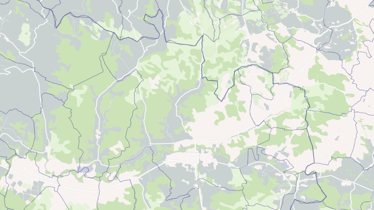 Aperçu cartographique de Mirepoix, centré sur la commune