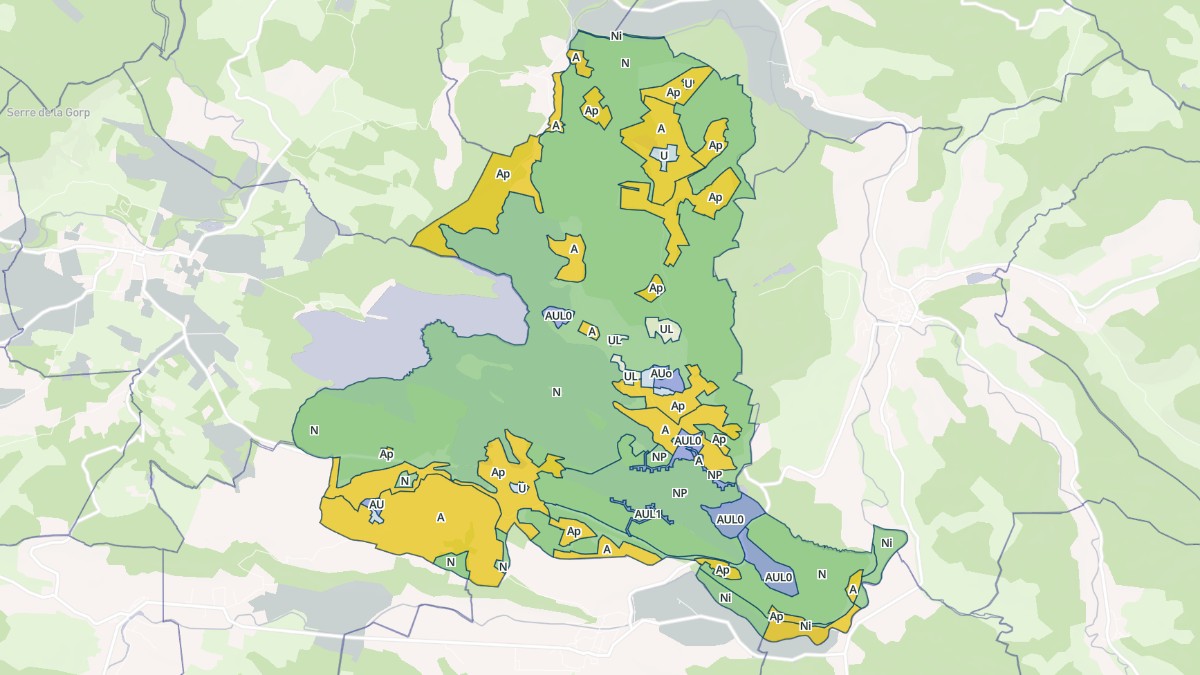 Aperçu cartographique de Montbel, centré sur la commune