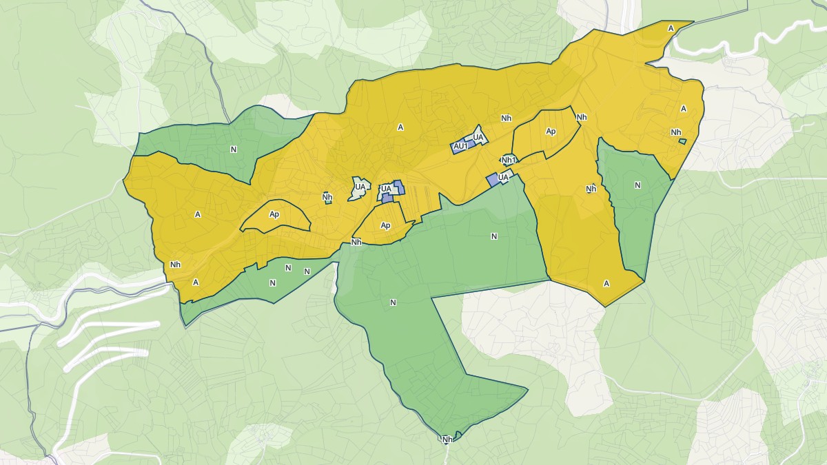 Aperçu cartographique de Nescus, centré sur la commune