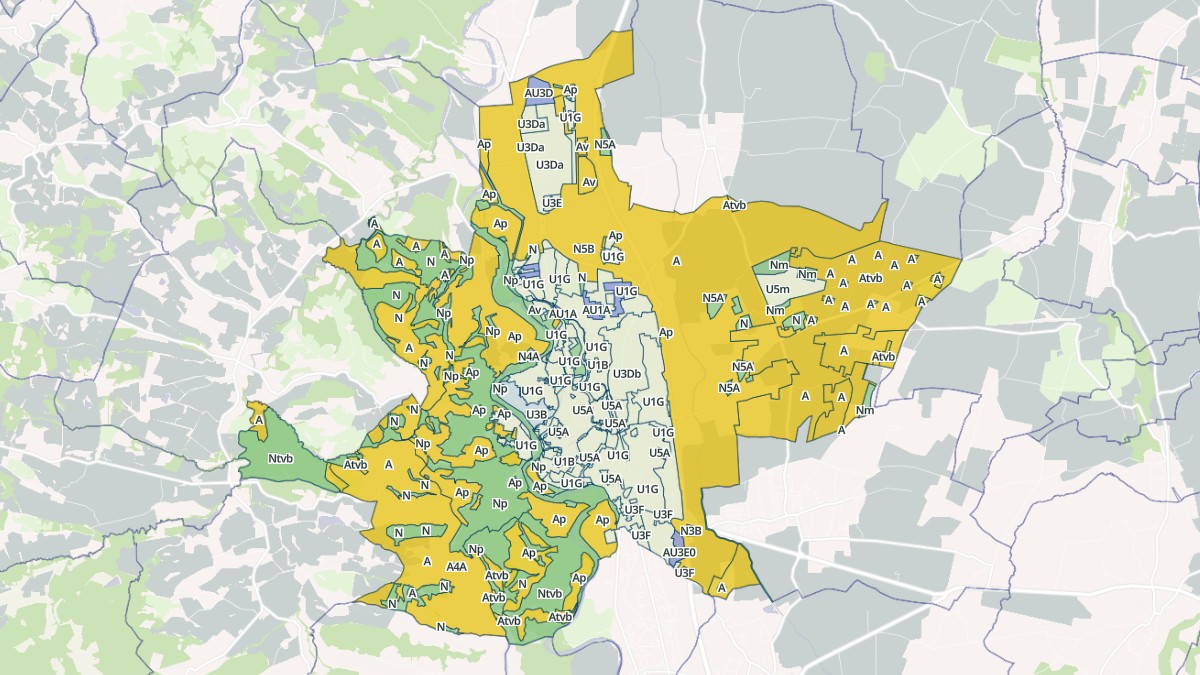 Aperçu cartographique de Pamiers, centré sur la commune