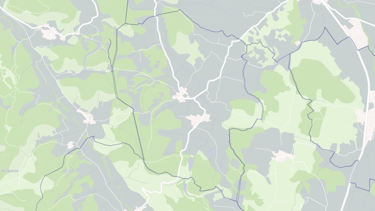 Aperçu cartographique de Saint-Julien-de-Gras-Capou, centré sur la commune