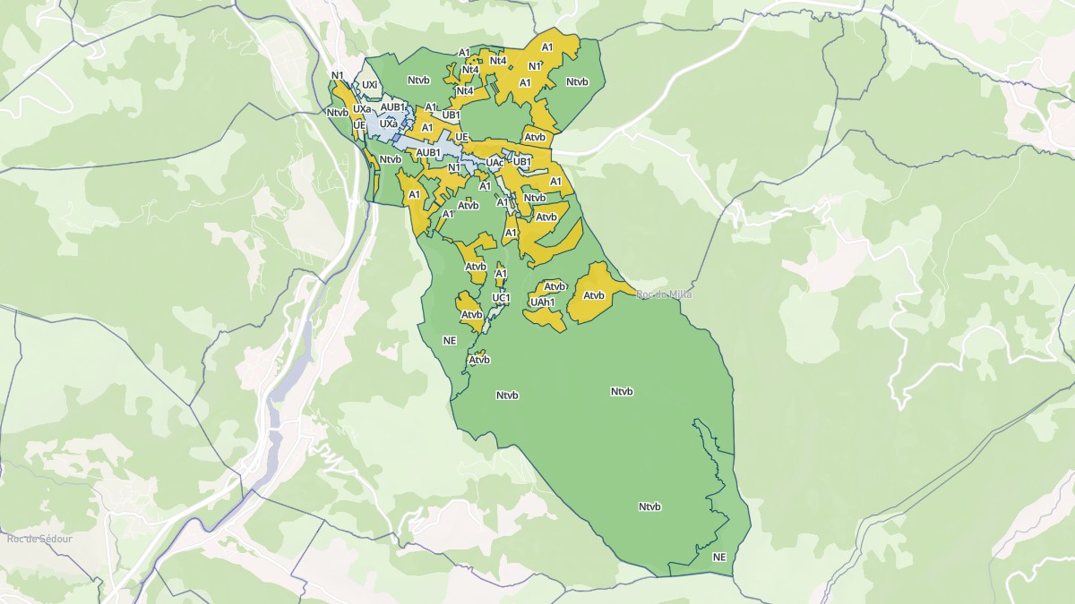 Aperçu cartographique de Saint-Paul-de-Jarrat, centré sur la commune