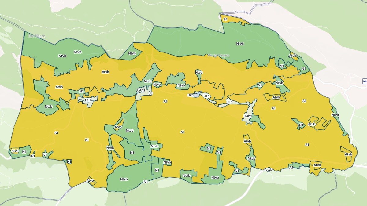 Aperçu cartographique de Soula, centré sur la commune