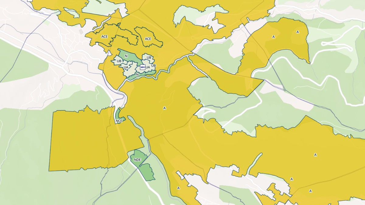 Aperçu cartographique de Unac, centré sur la commune