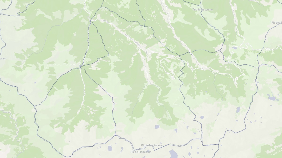 Aperçu cartographique de Ustou, centré sur la commune