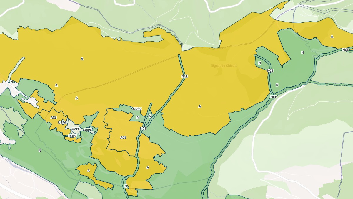 Aperçu cartographique de Vaychis, centré sur la commune