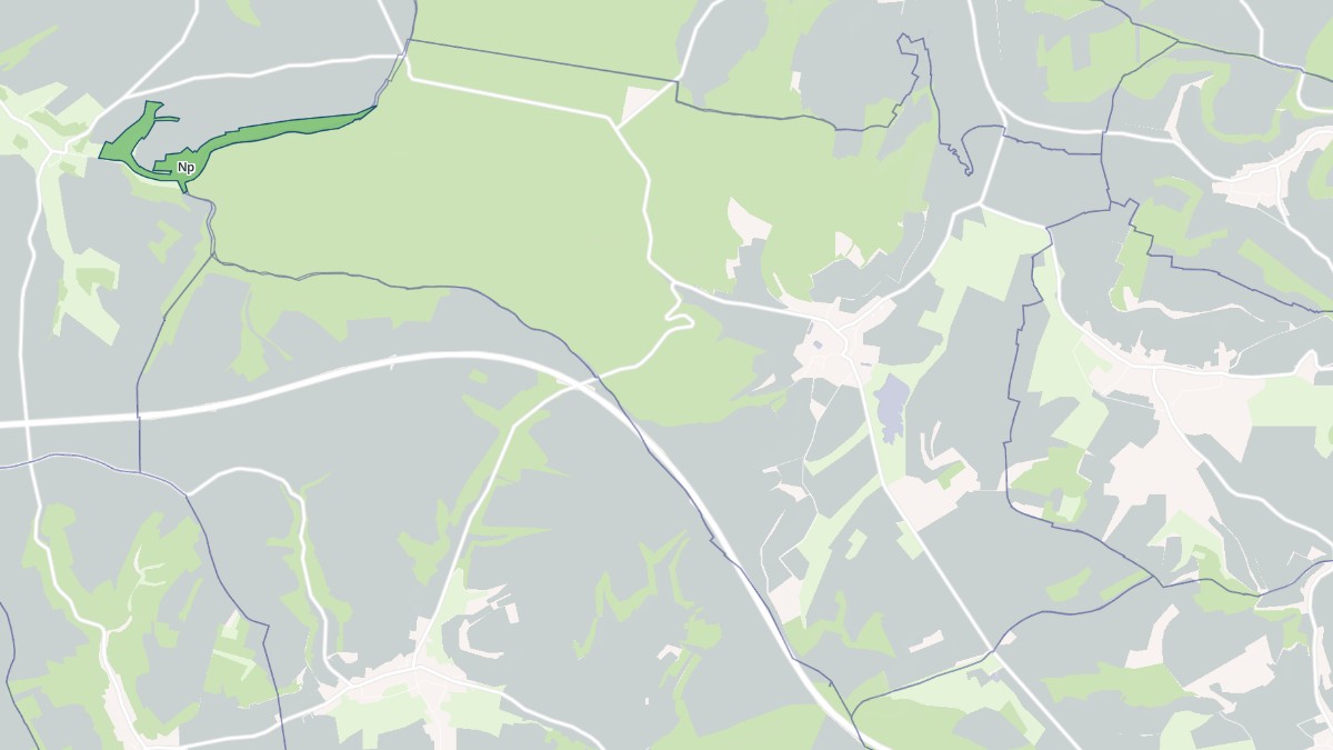 Aperçu cartographique de Bligny, centré sur la commune