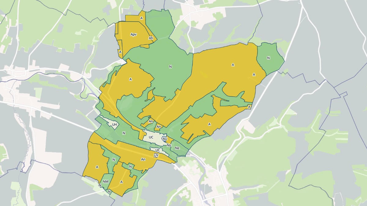Aperçu cartographique de Bourguignons, centré sur la commune