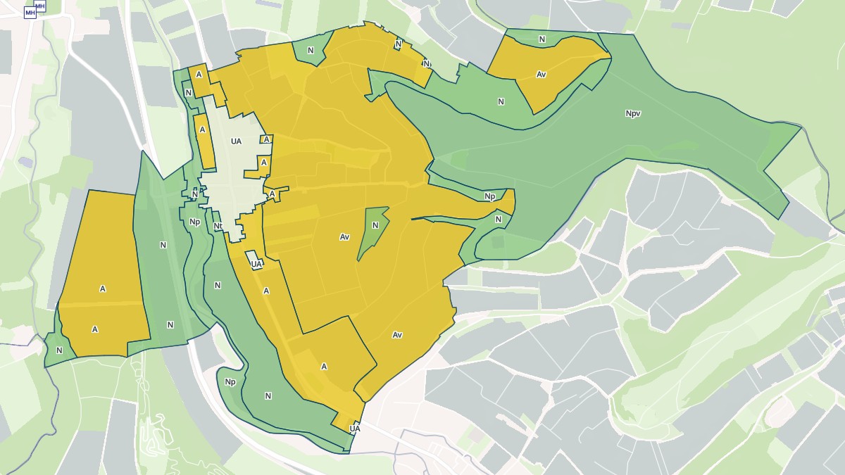 Aperçu cartographique de Buxeuil, centré sur la commune