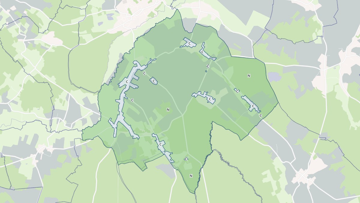 Aperçu cartographique de Chessy-les-Prés, centré sur la commune
