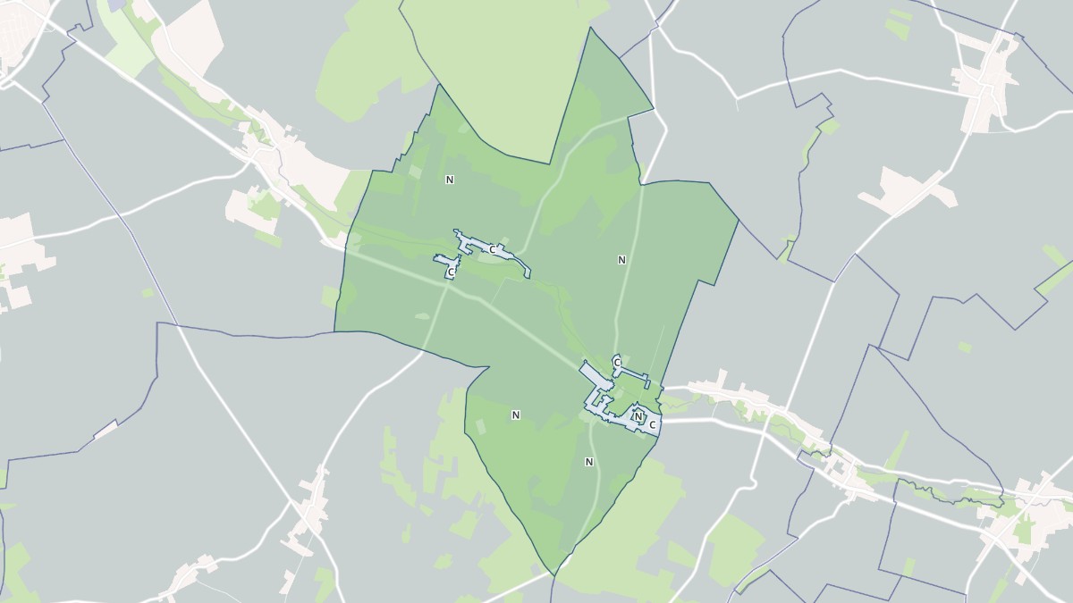 Aperçu cartographique de Ferreux-Quincey, centré sur la commune