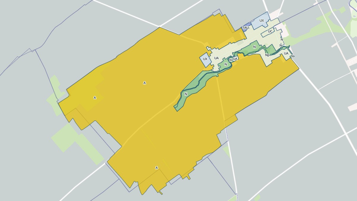 Aperçu cartographique de Fontaine-les-Grès, centré sur la commune