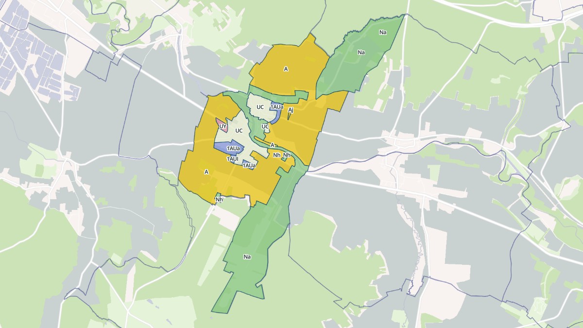Aperçu cartographique de Fouchères, centré sur la commune