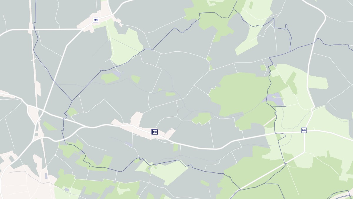Aperçu cartographique de Joncreuil, centré sur la commune