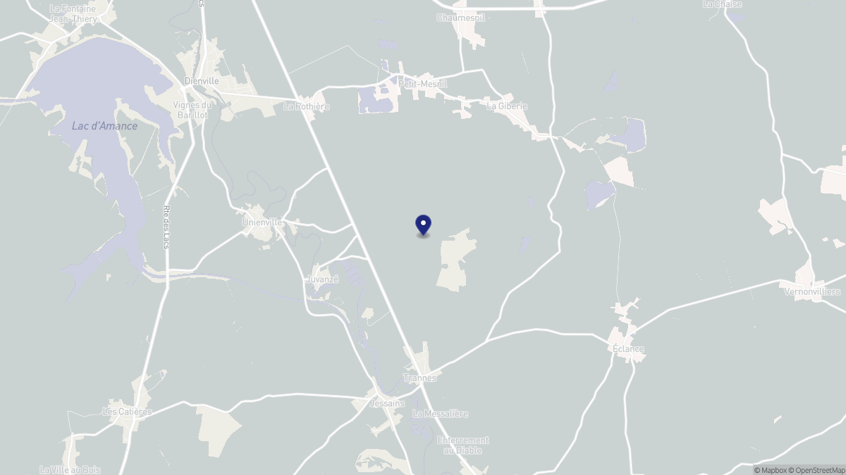 Aperçu cartographique de Juvanzé, centré sur la commune