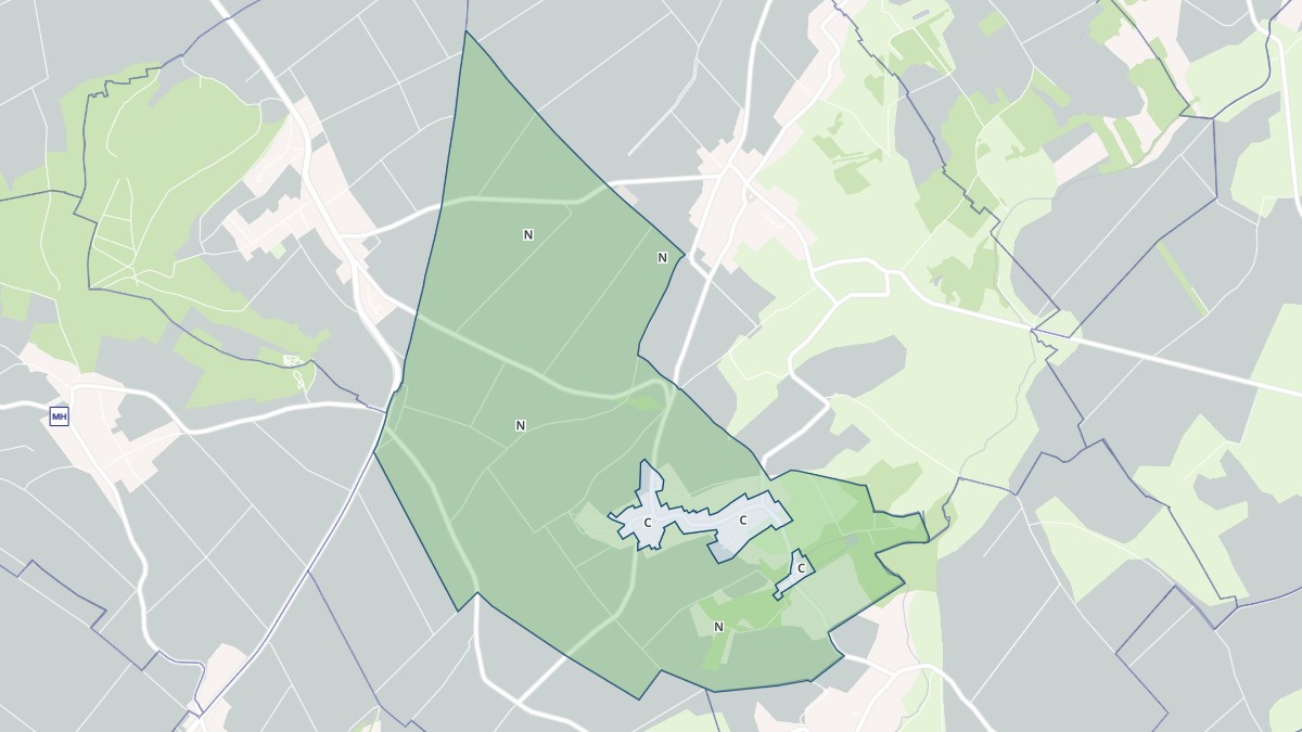 Aperçu cartographique de Lirey, centré sur la commune