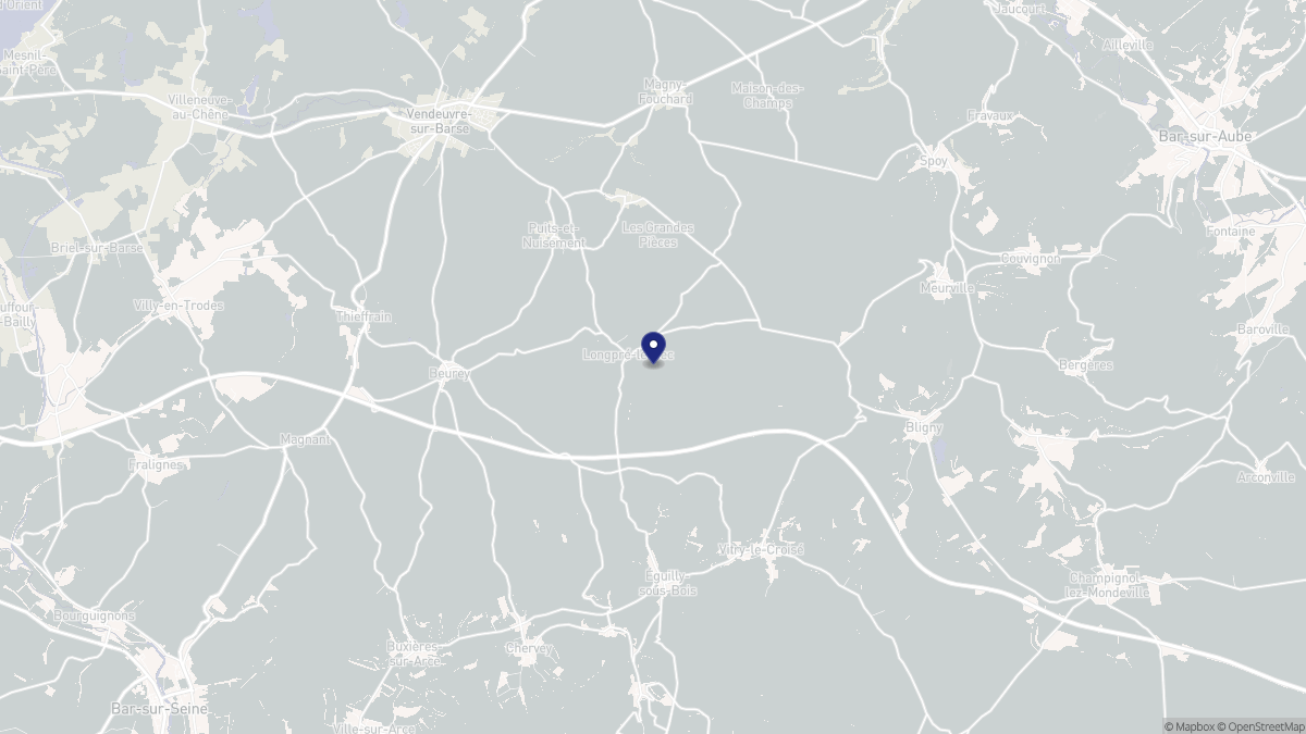 Aperçu cartographique de Longpré-le-Sec, centré sur la commune