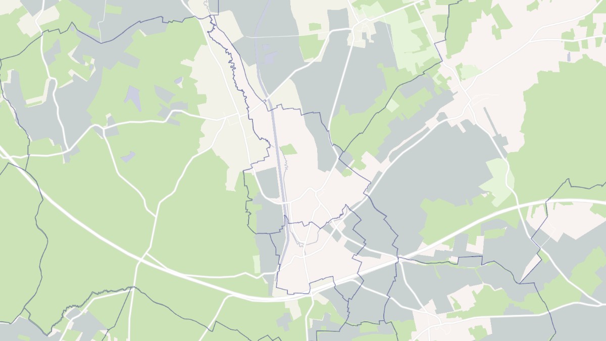 Aperçu cartographique de Marolles-lès-Bailly, centré sur la commune