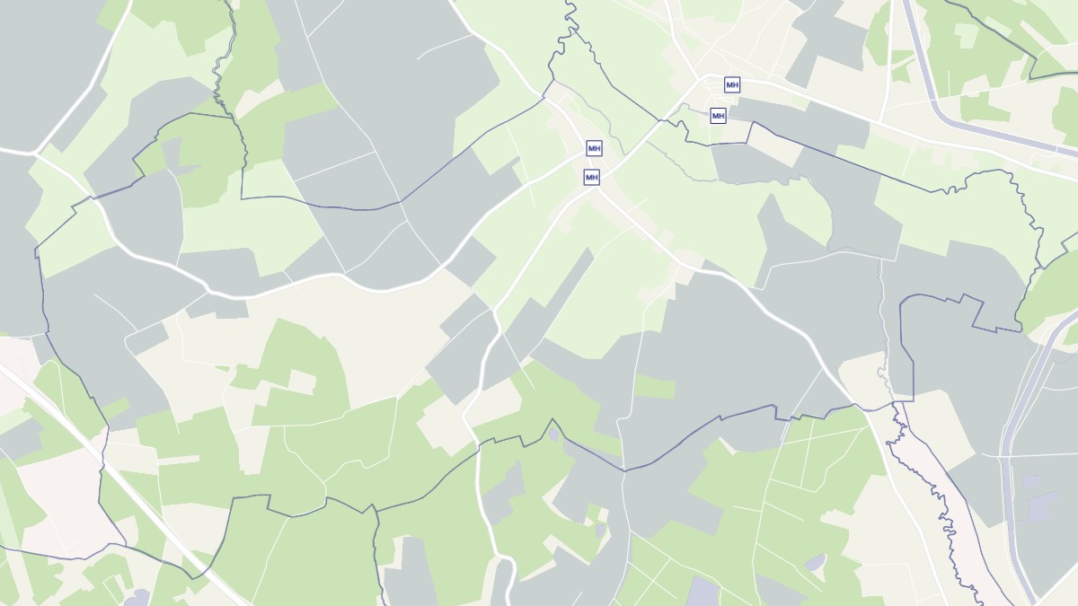 Aperçu cartographique de Montreuil-sur-Barse, centré sur la commune