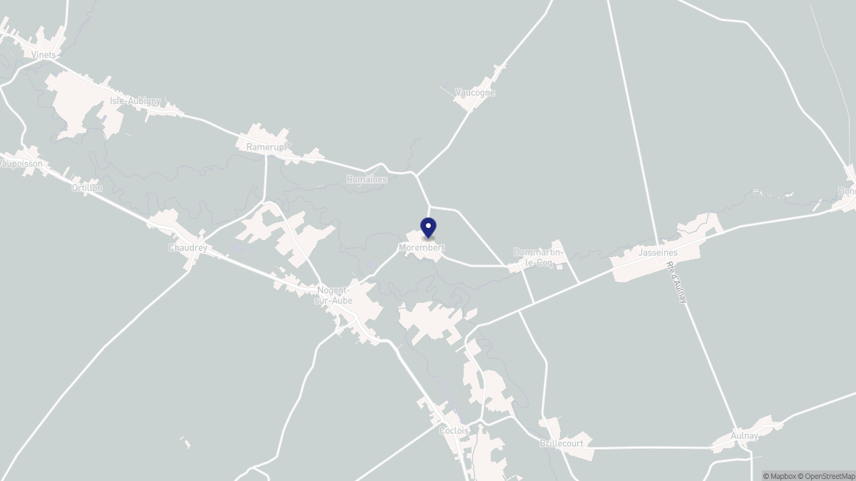 Aperçu cartographique de Morembert, centré sur la commune