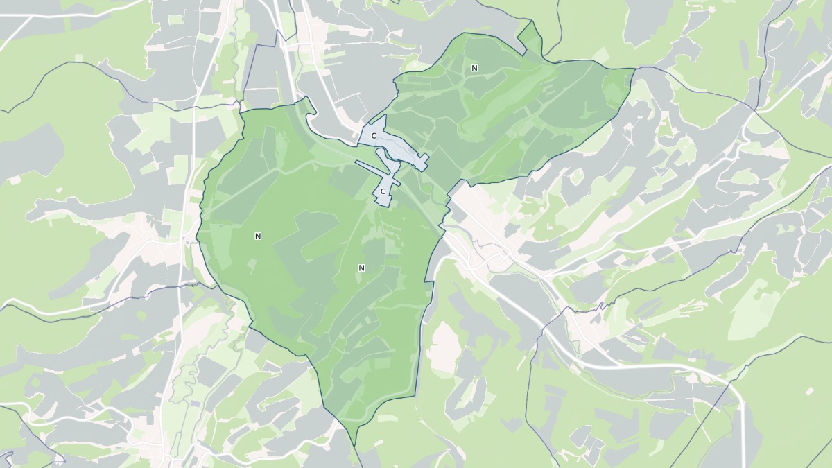 Aperçu cartographique de Neuville-sur-Seine, centré sur la commune