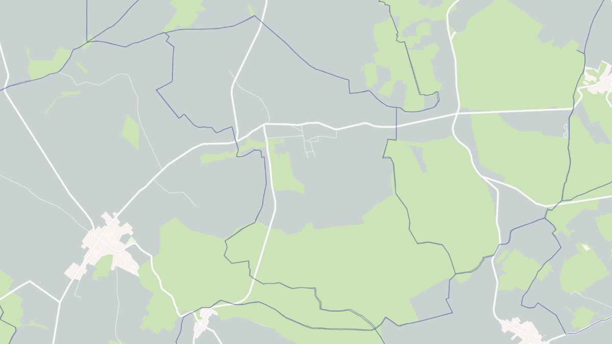 Aperçu cartographique de Pouy-sur-Vannes, centré sur la commune