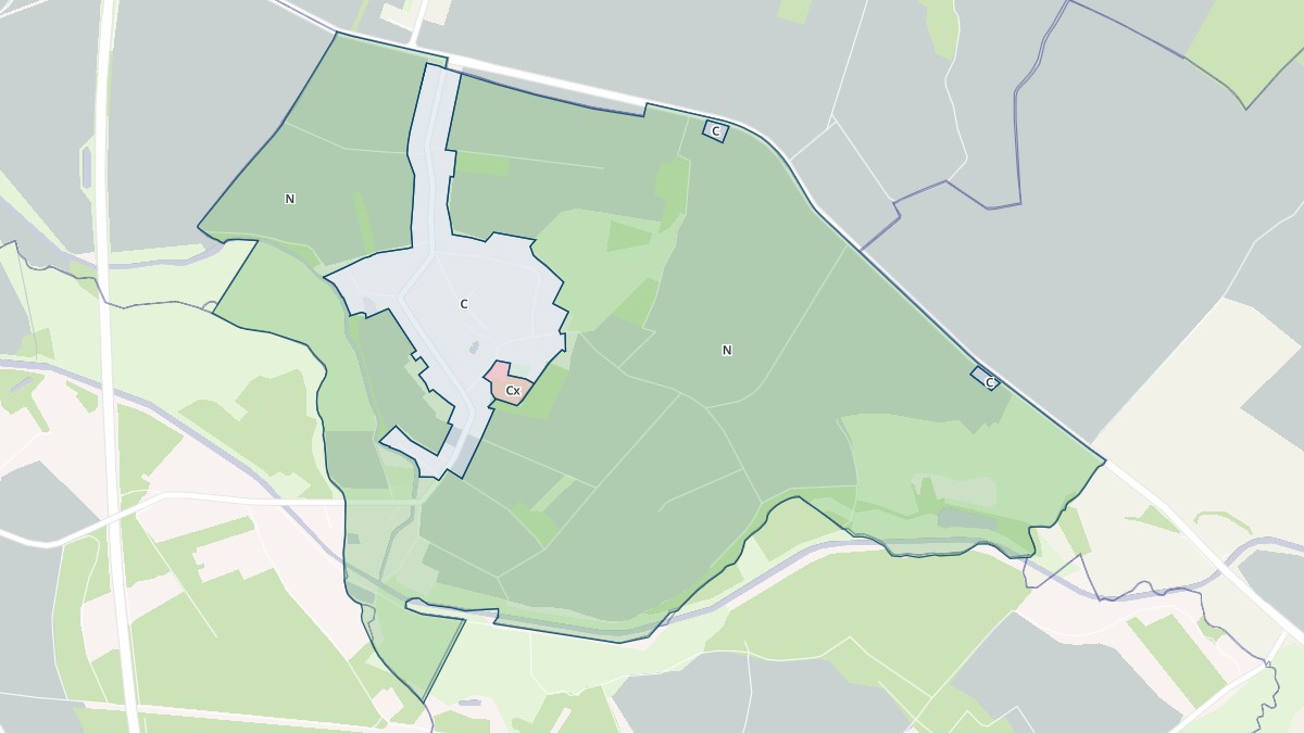 Aperçu cartographique de Ruvigny, centré sur la commune
