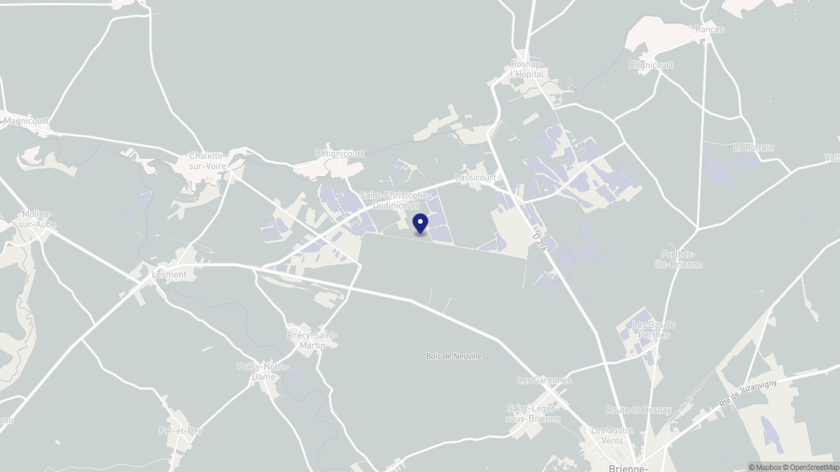 Aperçu cartographique de Saint-Christophe-Dodinicourt, centré sur la commune