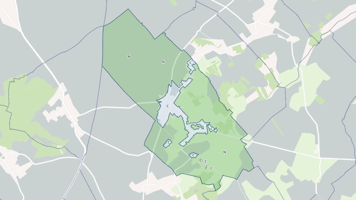 Aperçu cartographique de Saint-Jean-de-Bonneval, centré sur la commune