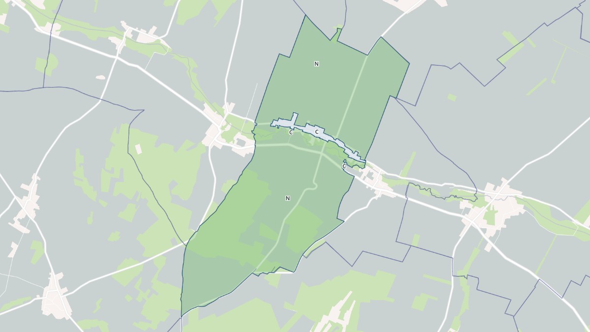 Aperçu cartographique de Saint-Loup-de-Buffigny, centré sur la commune