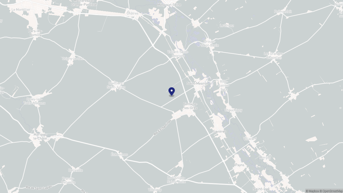 Aperçu cartographique de Saint-Mesmin, centré sur la commune