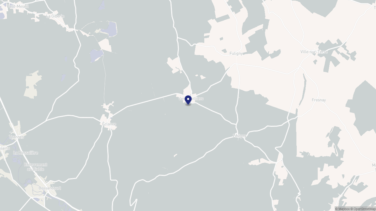 Aperçu cartographique de Vernonvilliers, centré sur la commune